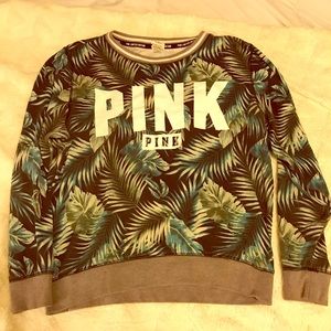 Floral Pink Crew Neck Sweater